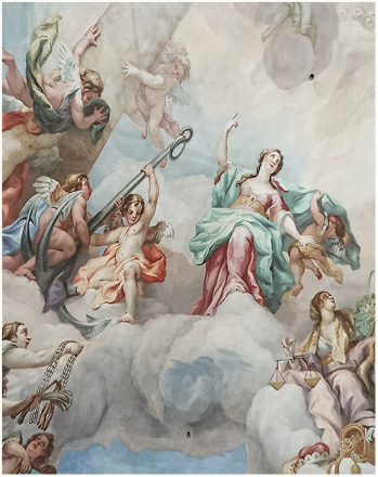 Classical fresco detail